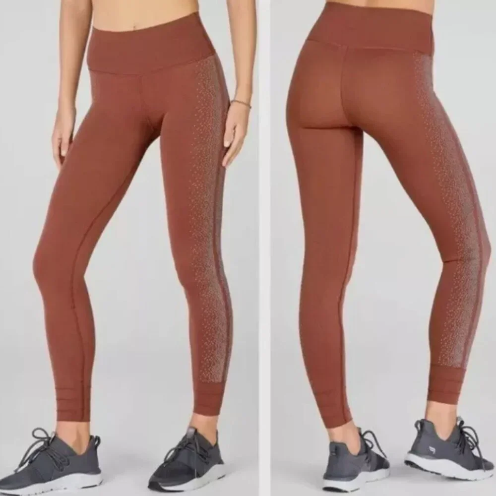 Fabletics SculptKnit‎ High Waist Leggings Womens Size Large Compression Printed